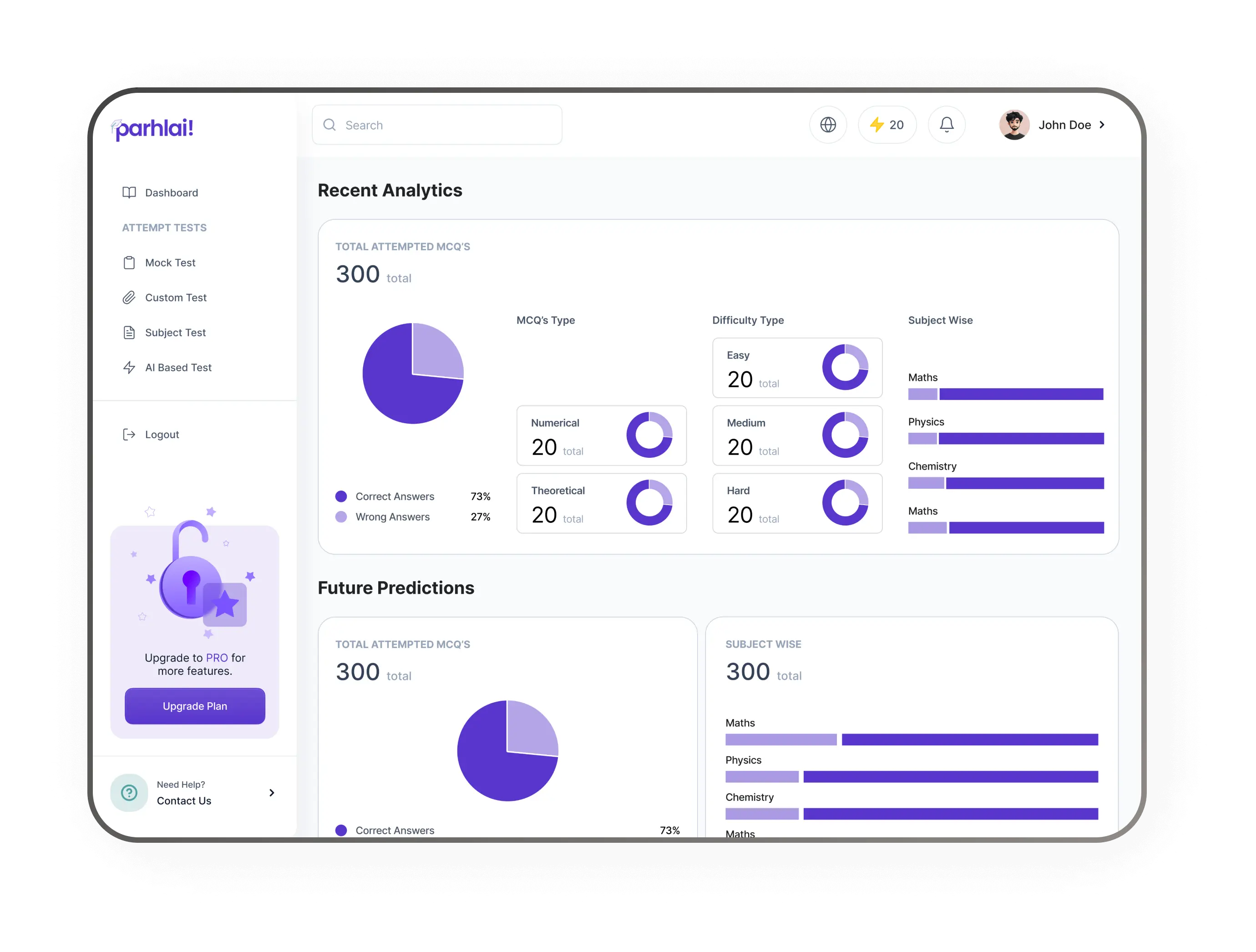 Insightful AI Analytics Dashboard