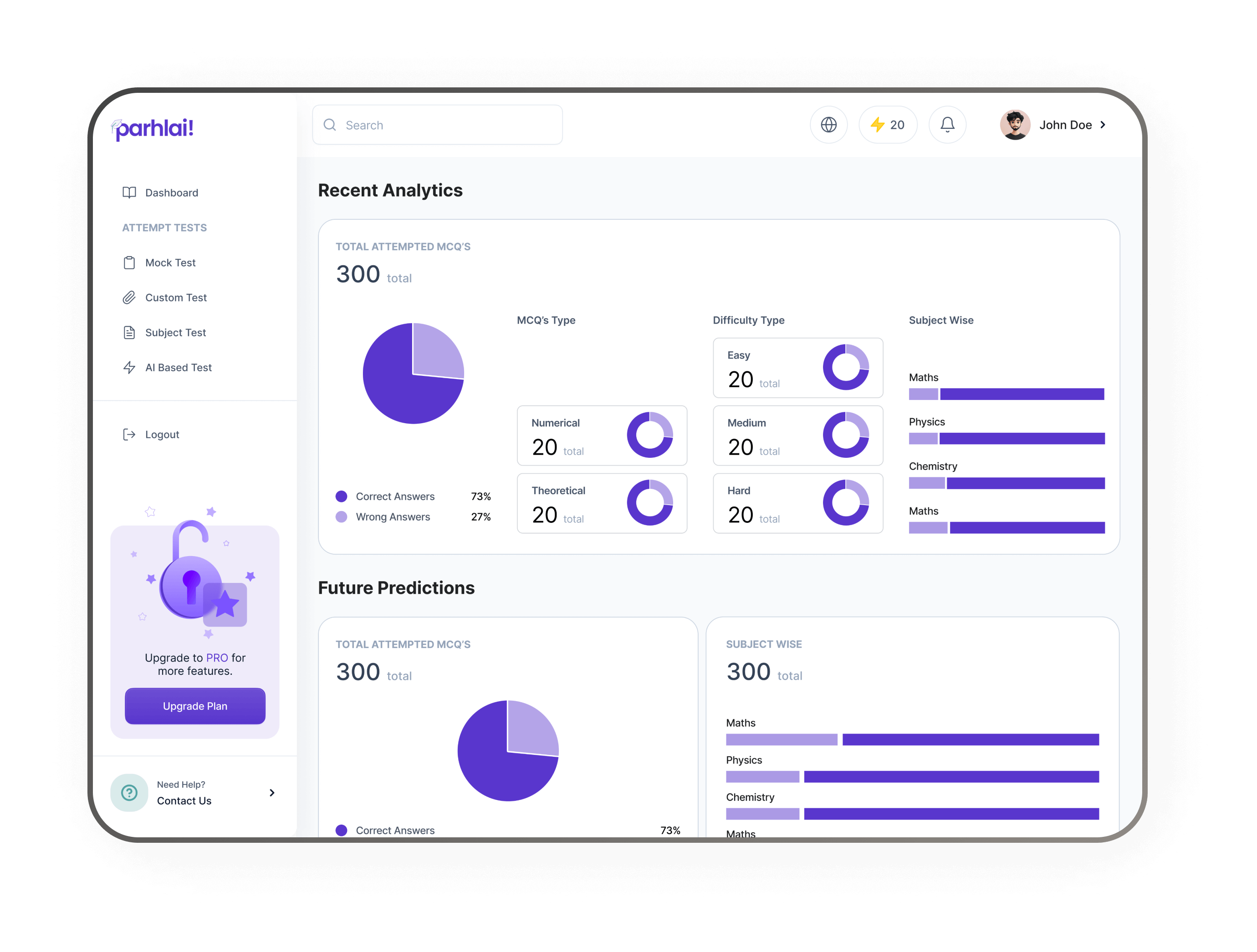 Insightful AI Analytics Dashboard